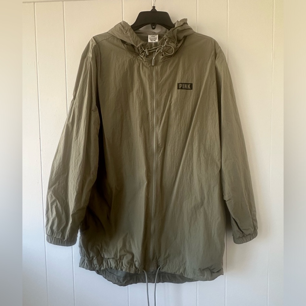 Victoria’s secret Pink oversized Windbreaker Rain Jacket M